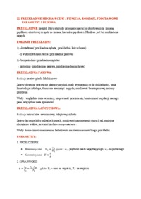 Przekładnie mechaniczne-opracowanie