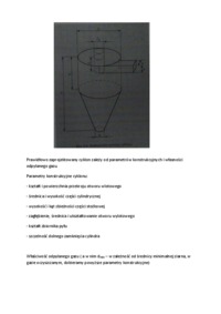 Zasada projektowania cyklonów-opracowanie