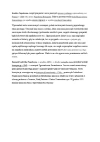 Kodeks Napoleona - Zamach Ludwika Napoleona