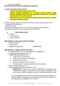 Podmioty prawa finansowego- opracowanie