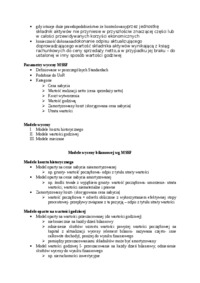 Parametry i modele wyceny- opracowanie