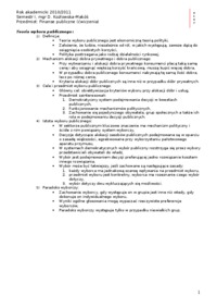 Teoria wyboru publicznego- definicja