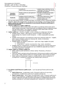Miejsce finansów publicznych w finansach- wykład 2