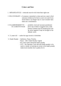 USA - Prawo i kary - wykłady (ang.)