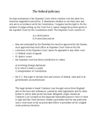 USA - Sądownictwo federalne - wykłady (ang.)