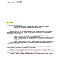 Analiza strukturalna w przedsiębiorstwie z wykorzystaniem informacji bilansowej- opracowanie