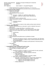ryzyko-projektow-inwestycyjnych-cwiczenia