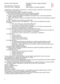 Rynki finansowe w unii europejskiej- wykład 5