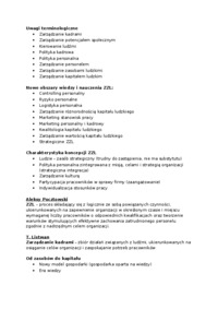 Zarządzanie zasobami ludzkimi - pojęcie, istota, geneza (wykład)