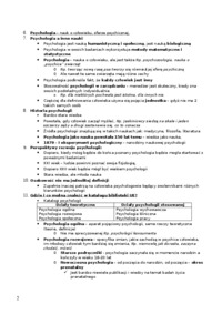 Psychologia - sylabus