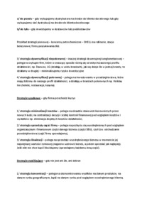 Poziomy strategiczne w przedsiębiorstwie - wykład