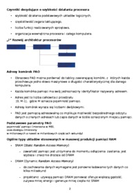 Architektura systemów komputerowych - wykład
