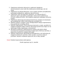 Wykład - podejście systemowe do organizacji