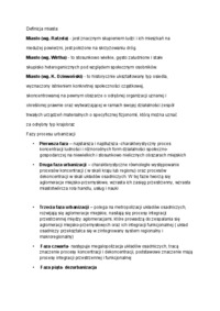 Wykład - Urbanizacja