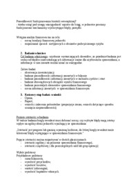 Badanie sprawozdań finansowych- wykład 11