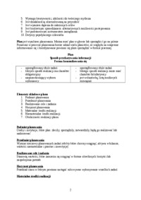 Wprowadzenie do teorii planowania-opracowanie
