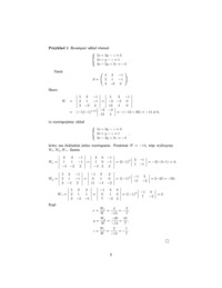 Równania Cramera- opracowanie
