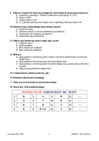 Pytania testowe z egzaminu