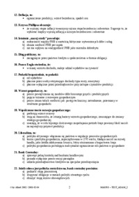 Pytania testowe z egzaminu