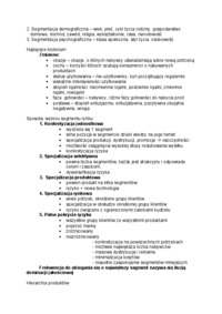 Wykład - Wzorce segmentów rynku