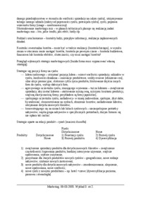 Wykład - Strategia marketingowa
