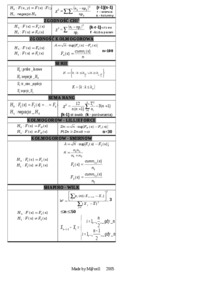 Wzory ze statystyki matematycznej - wykład