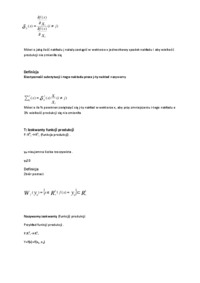 Wykład - Wybrane charakterystyki funkcji produkcji