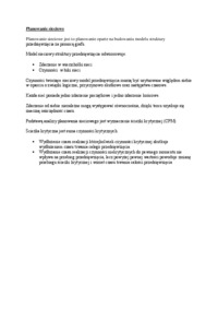 Planowanie sieciowe- opracowanie