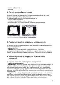 Podział wyrobisk górniczych - wykład