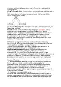 Wykład - Projektowanie systemów informatycznych