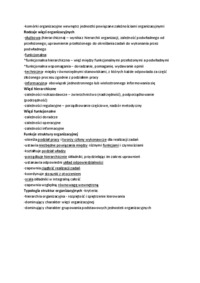 Organizowanie jako funkcja zarządzania