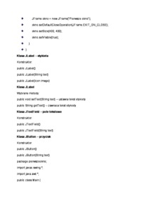 Wykład - Java - Graficzny interfejs użytkownika