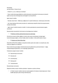 Nowe media - wykład