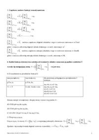 Wykład - Roztwory, wielkości molowe cząstkowe. prawo Raoulta