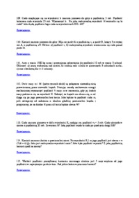 Ćwiczenia - Zasada zachowania energii mechanicznej. Środek masy