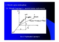 Wykład - podstawy kinematyki płynów