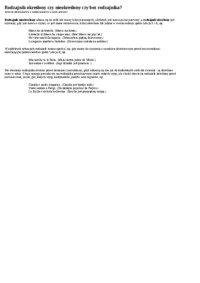 Rodzajnik określony czy nieokreślony czy bez rodzajnika - wykład