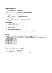 Wykład -  Podobieństwo sygnałów – korelacja