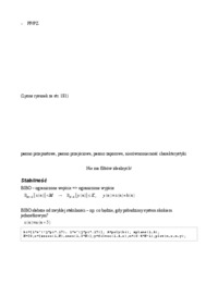 Wykład -  Filtry cyfrowe