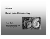 Świat przedlodowcowy - wykład