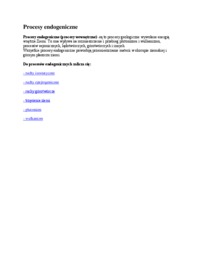 Procesy endogeniczne - wykład
