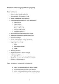 Gospodarka Energetyczna - omówienie