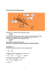 Zginanie ukośne belki o przekroju prostokątnym - omówienie