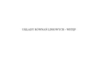 uklady-rownan-liniowych-omowienie