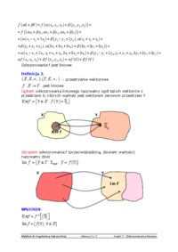 odwzorowania liniowe - omówienie