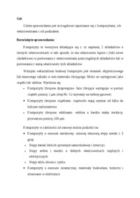 Kompozyty - sprawozdanie