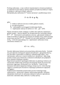 Obróbka plastyczna wykrawania - omówienie