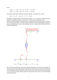 Obliczanie wartości obciążenia granicznego układu belkowo-słupowego - omówienie