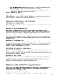 Kierowanie, struktury organizacyjne i ich typy