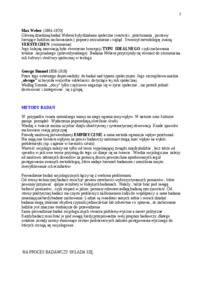 Najważniejsze zagadnienia socjologii